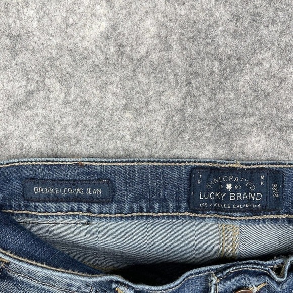 Lucky Brand Brooke Legging Jean Women's Size 2/26 Medium Wash Blue Stretch Denim - Picture 7 of 11
